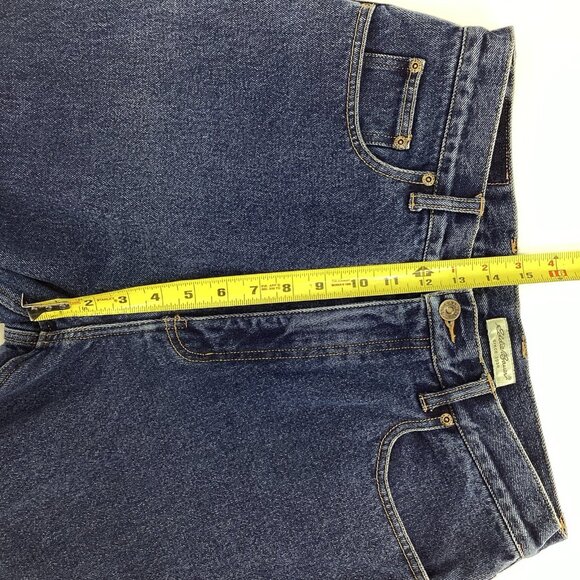 Eddie Bauer Women Flannel-Lined Denim Jean Boyfriend Relaxed Sz 14 Tall MSRP $99 - Picture 11 of 12